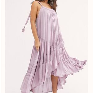 Free People Lilac Tiered Maxi Dress